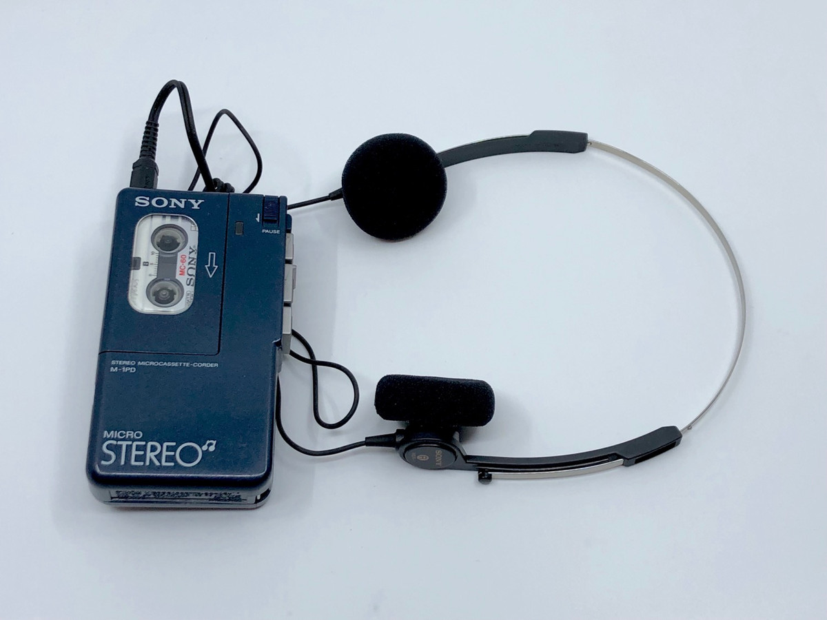 Sony Walkman M-1PD Blue Stereo Microcassette Recorder | Just-Cassette