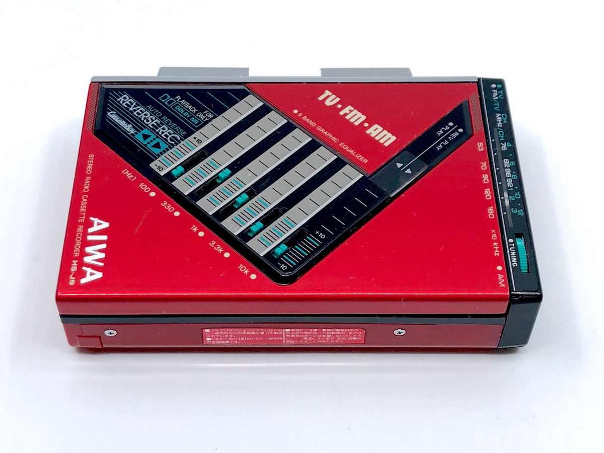 Aiwa HS-J9 Red Portable Cassette Player | Just-Cassette