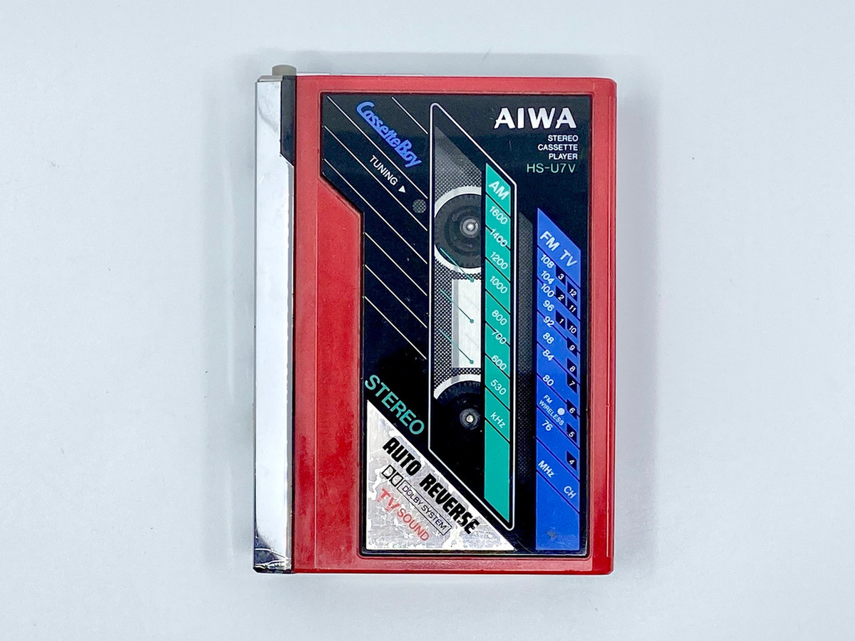 Aiwa CassetteBoy HS-U7V Red Portable Cassette Player | Just-Cassette