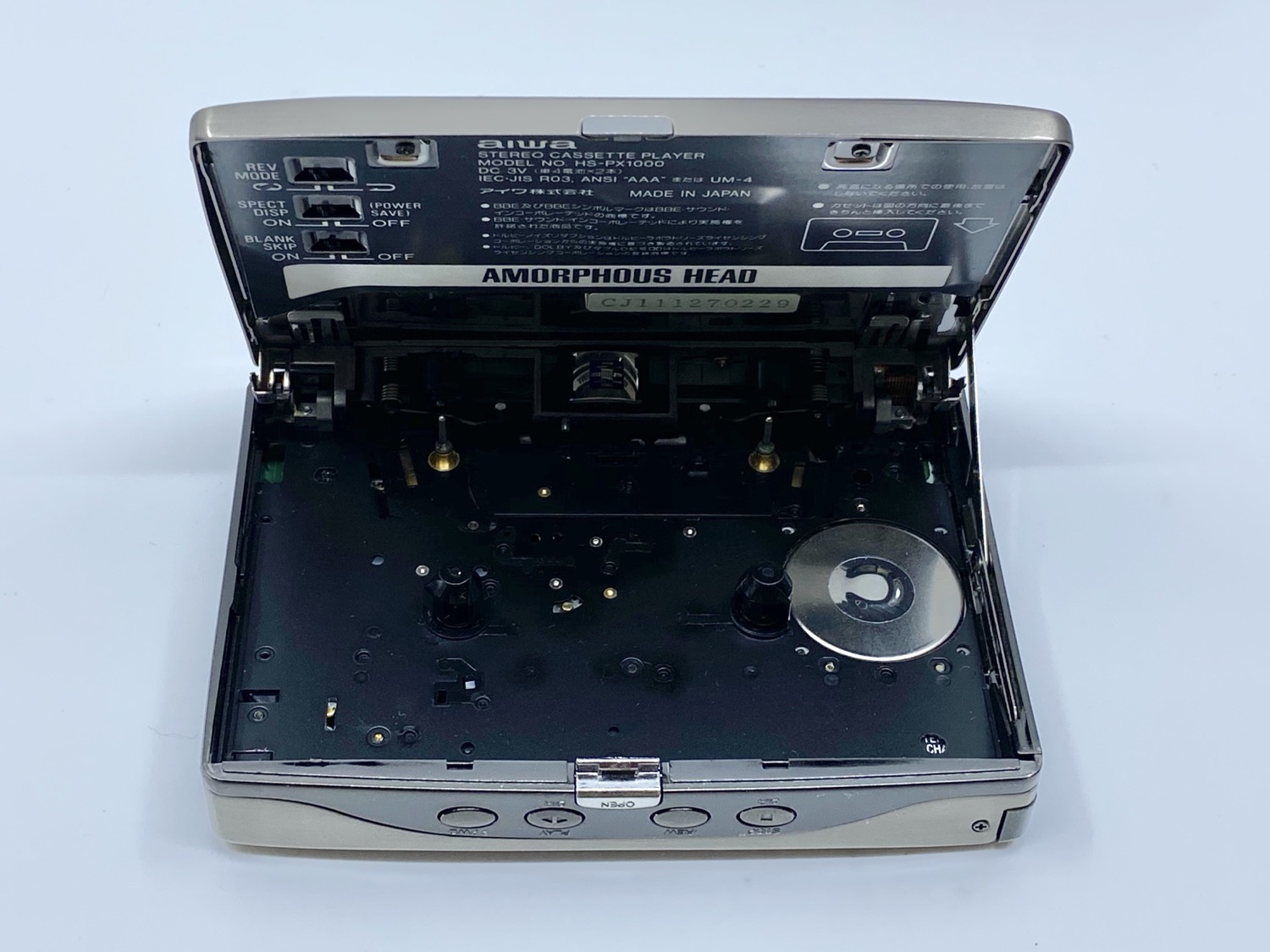 ジャンク AIWA HS-PX1000 カセットボーイ チタン製 カセットプレーヤー