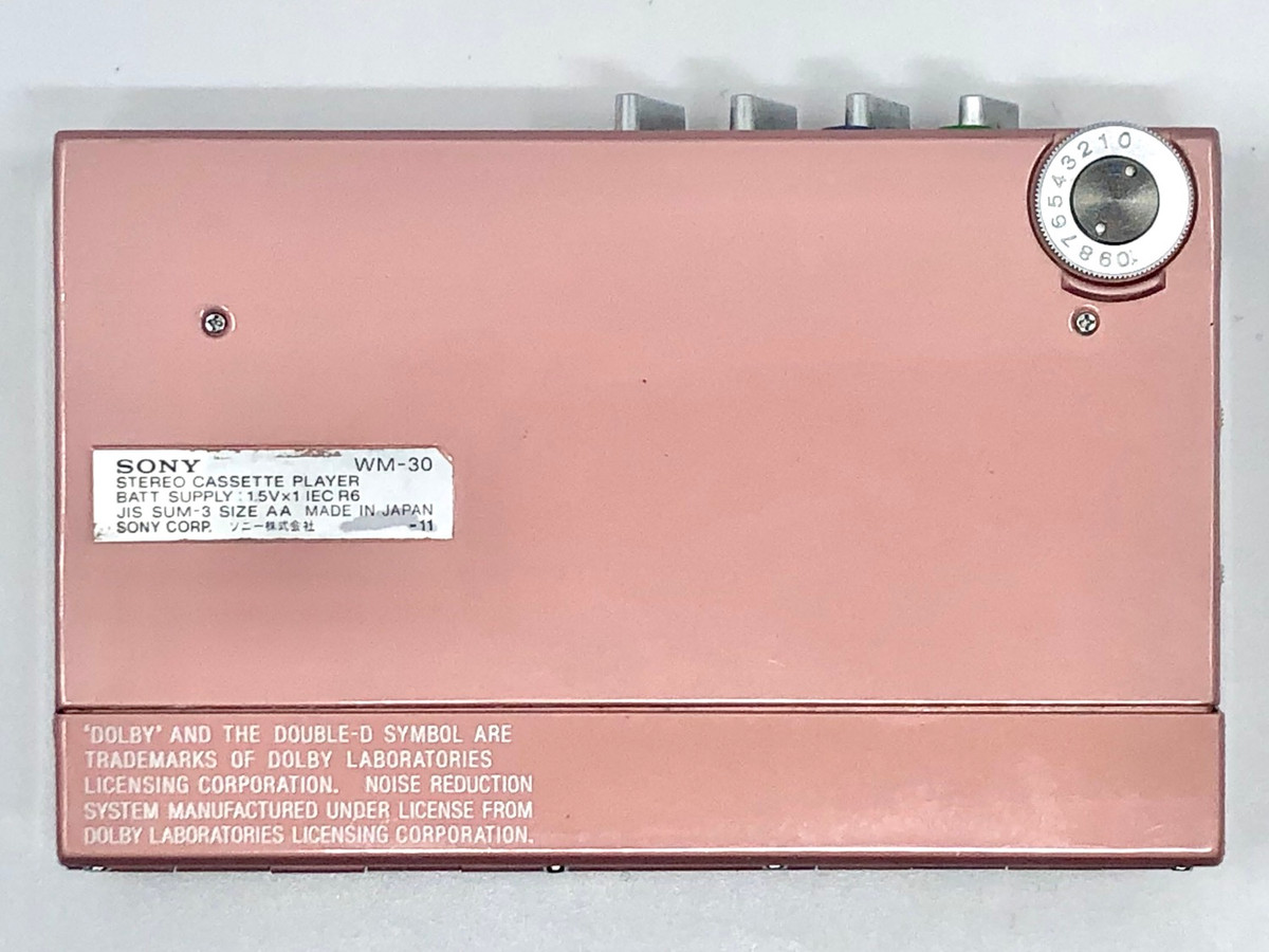 Sony Walkman WM-30 Pink Portable Cassette Player | Just-Cassette