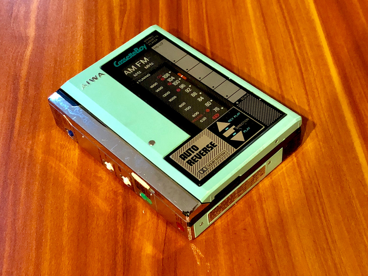 Aiwa HS-U7 Green Portable Cassette Player | Just-Cassette