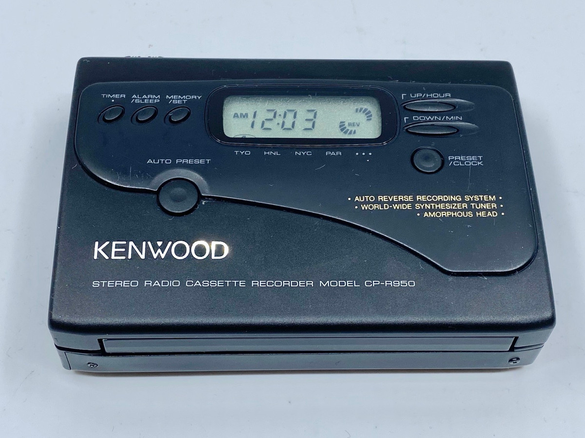 希少品 未使用 カセットプレーヤー CP-R950 KENWOOD AIWA Kenwood CPR-950 Portable Cassette Player | Just-Cassette
