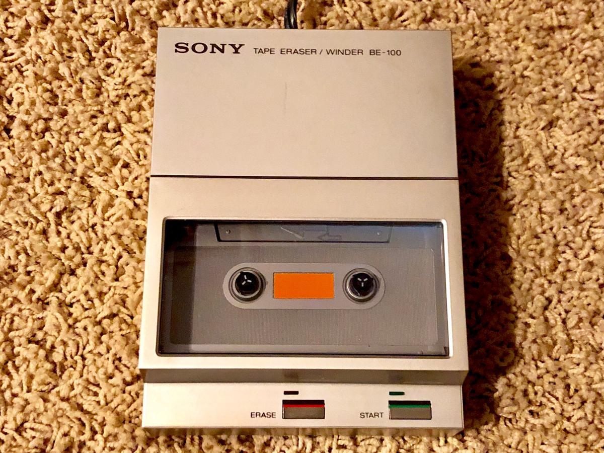 SONYソニー BE-100 TAPE ERASER メタル テープ イレーサー Sony BE-100 Tape Eraser / Winder | Just-Cassette