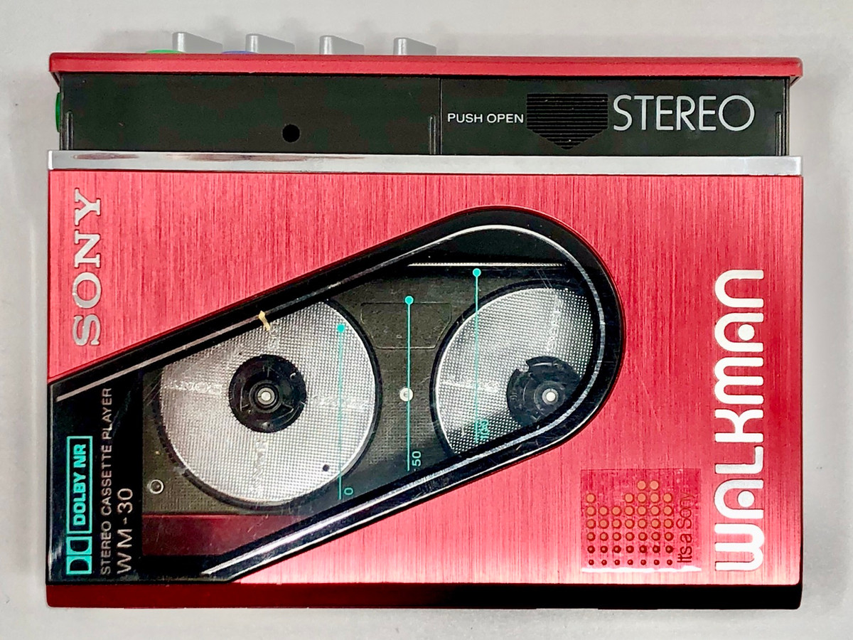 SONY WALKMAN カセットウォークマン WM-30 RED Sony Walkman WM-30 Red Portable Cassette Player | Just-Cassette