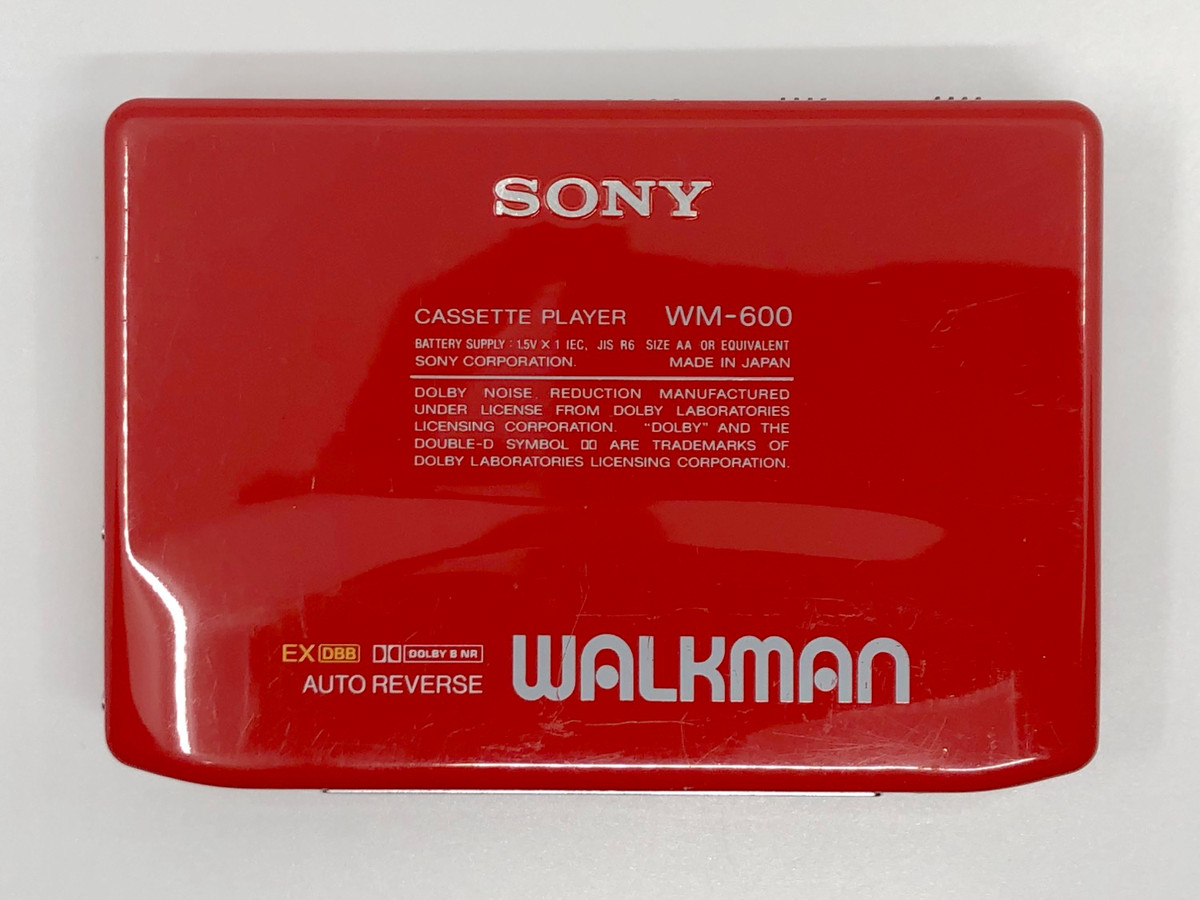 Sony WM-600 Red Walkman | Just-Cassette