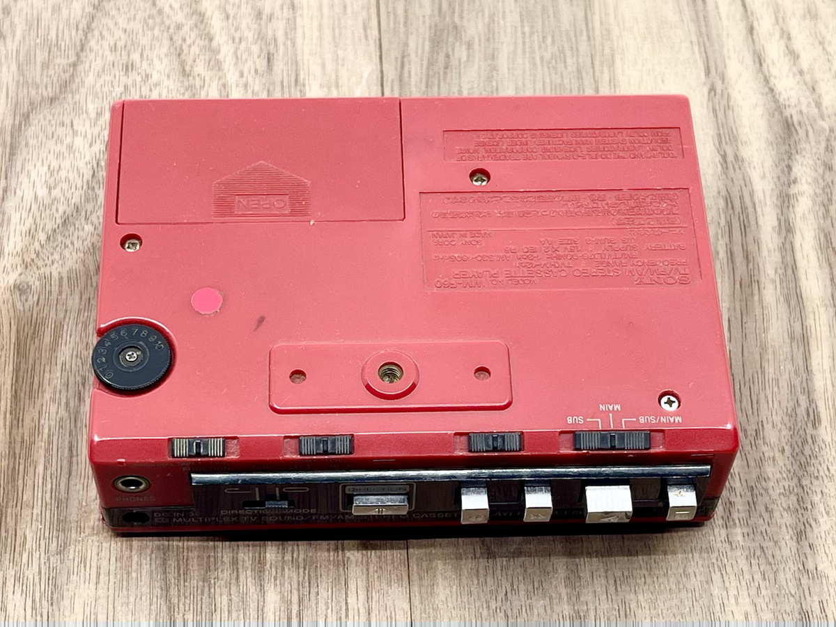 Sony Walkman WM-F60 Cassette Player Red | Just-Cassette