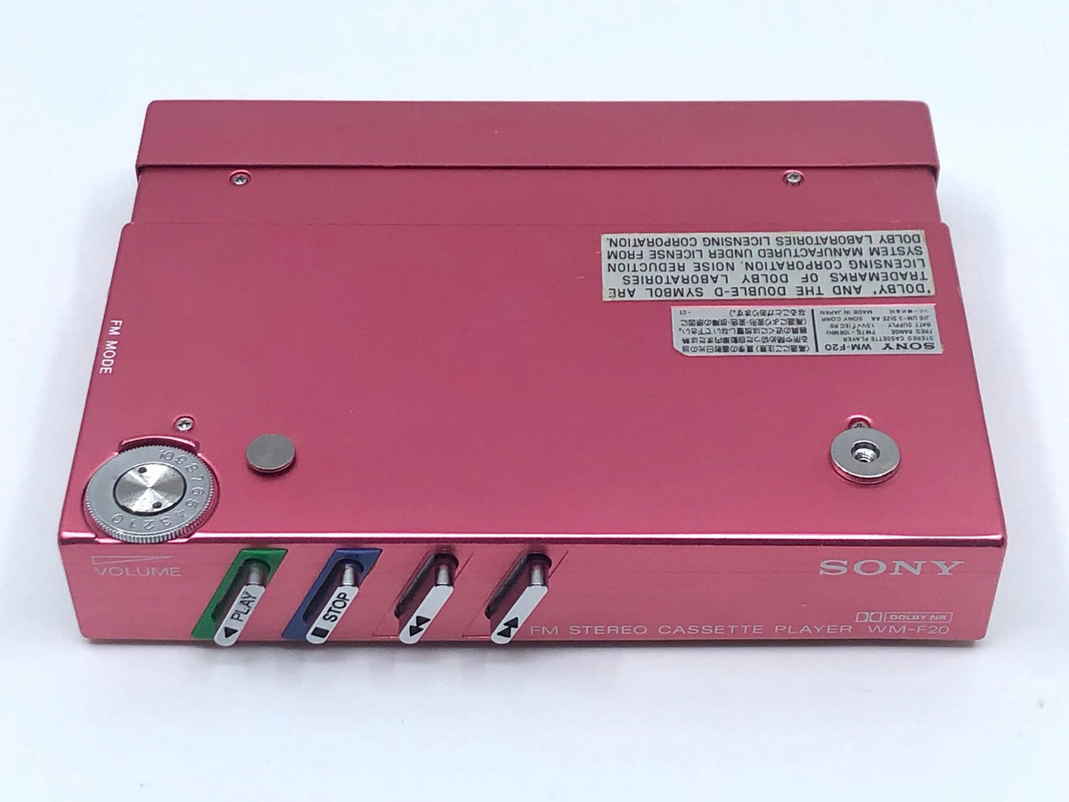 Sony Walkman WM-F20 Pink Portable Cassette Player with TV FM Radio