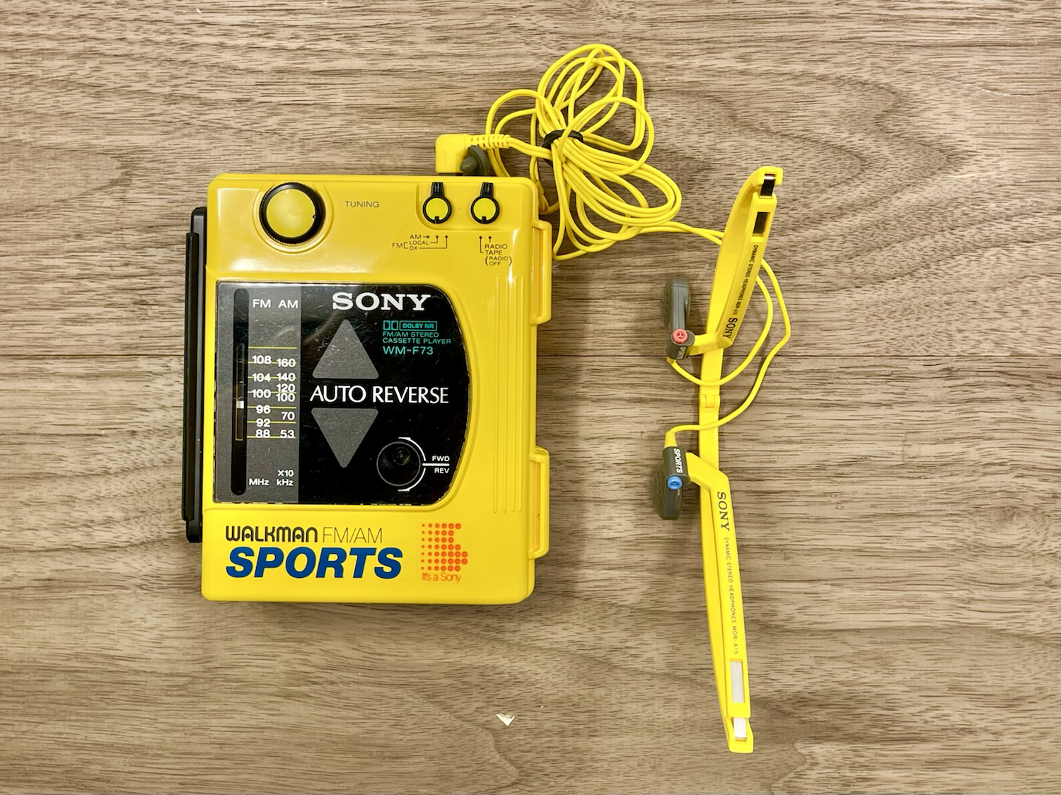 Sony Sports Walkman WM-F73 Yellow | Just-Cassette