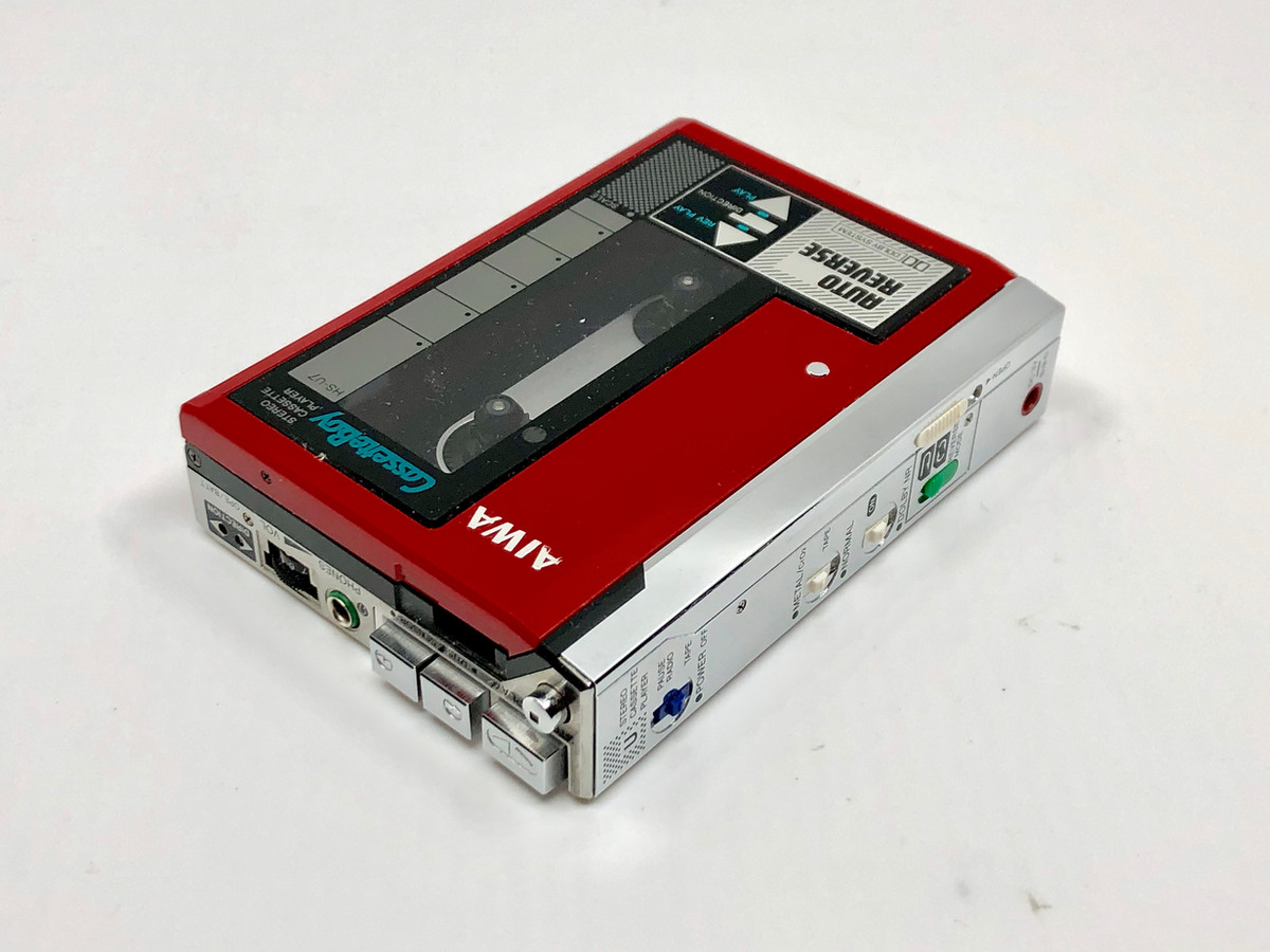 Aiwa HS-U7 Red Portable Cassette Player | Just-Cassette