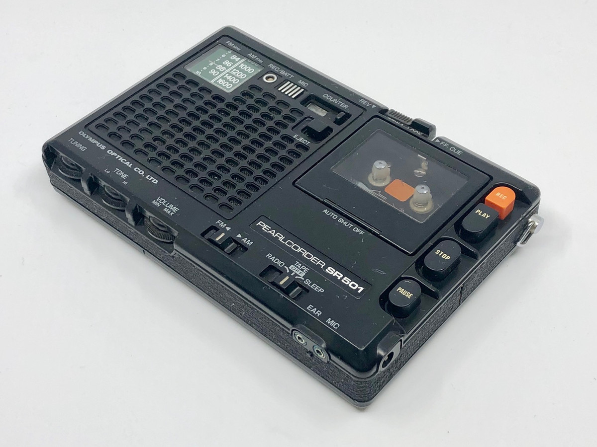 Olympus Pearlcorder SR501 Micro-cassette Recorder with Radio