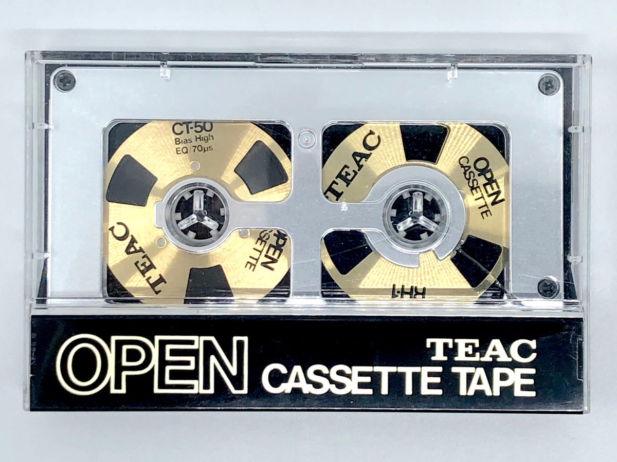 casse-croûte1936~ Teac Open Cassette Tape CrO2 Type II Just-Cassette