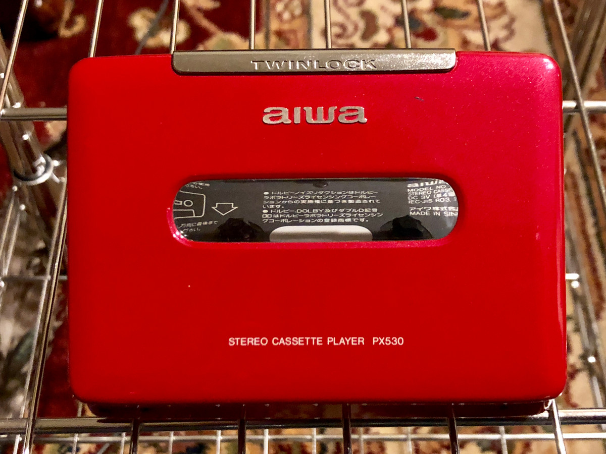 Aiwa HS-PX530 Portable Cassette Player Red | Just-Cassette