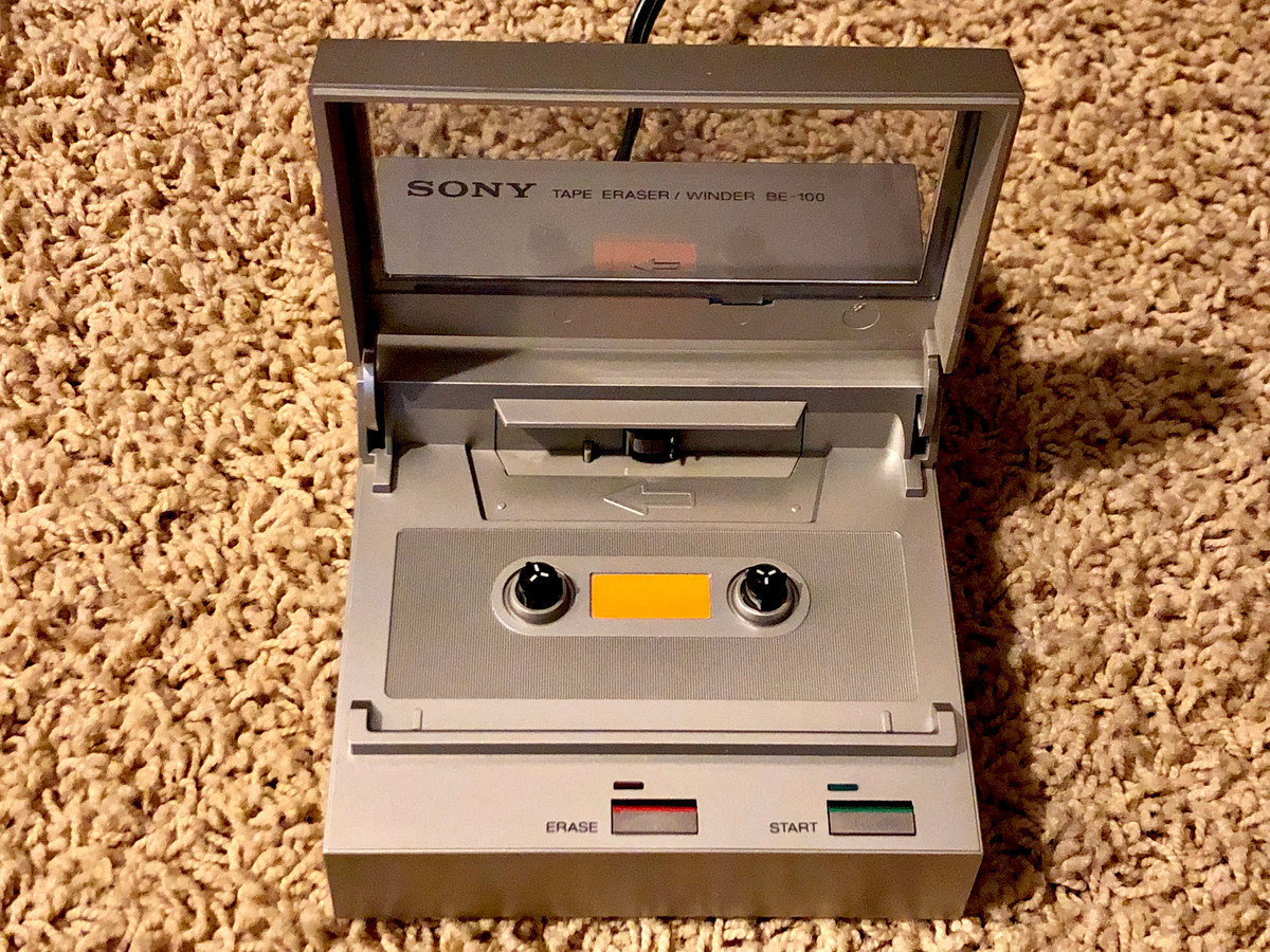 Sony BE-100 Tape Eraser / Winder | Just-Cassette