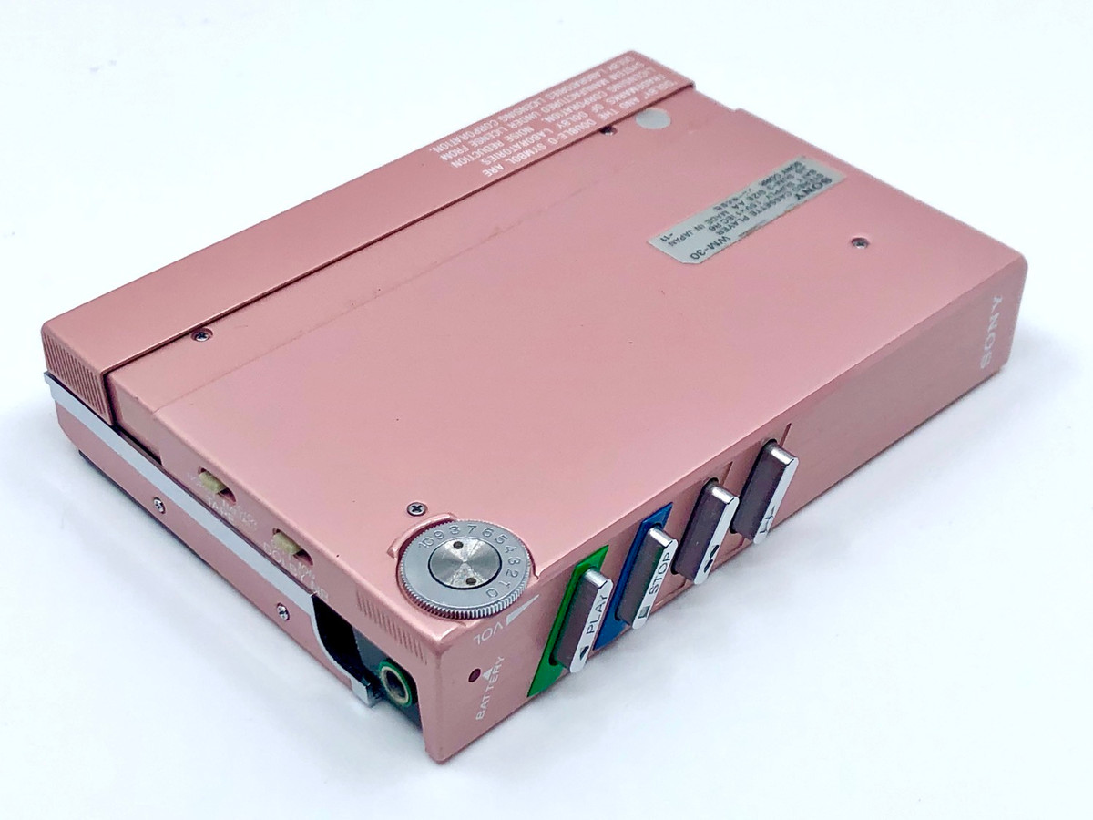 Sony Walkman WM-30 Pink Portable Cassette Player | Just-Cassette