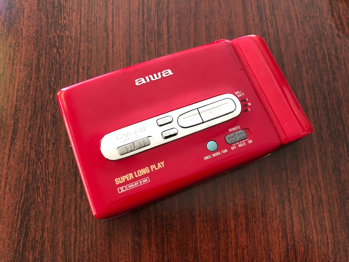 Aiwa HS-PX530 Portable Cassette Player Red | Just-Cassette