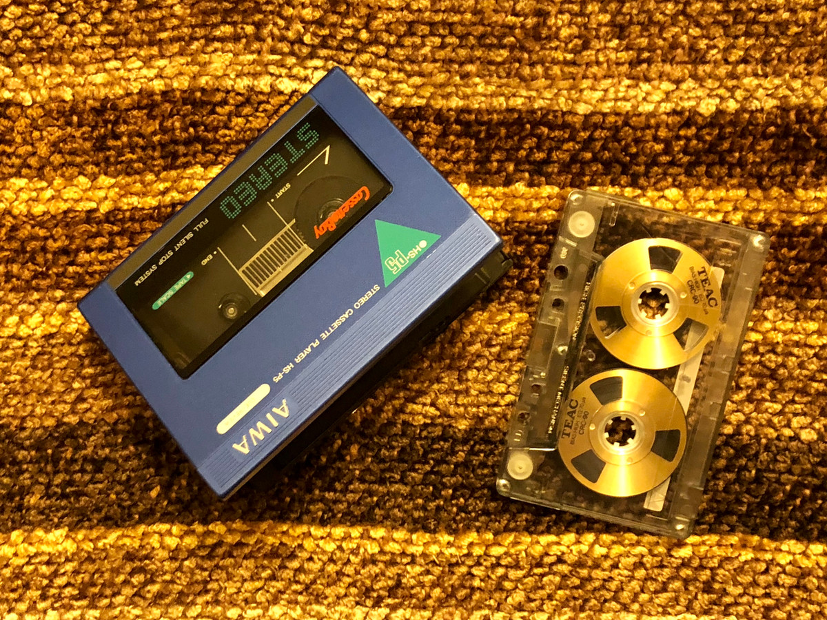 Aiwa HS-P5 Blue Portable Cassette Player | Just-Cassette