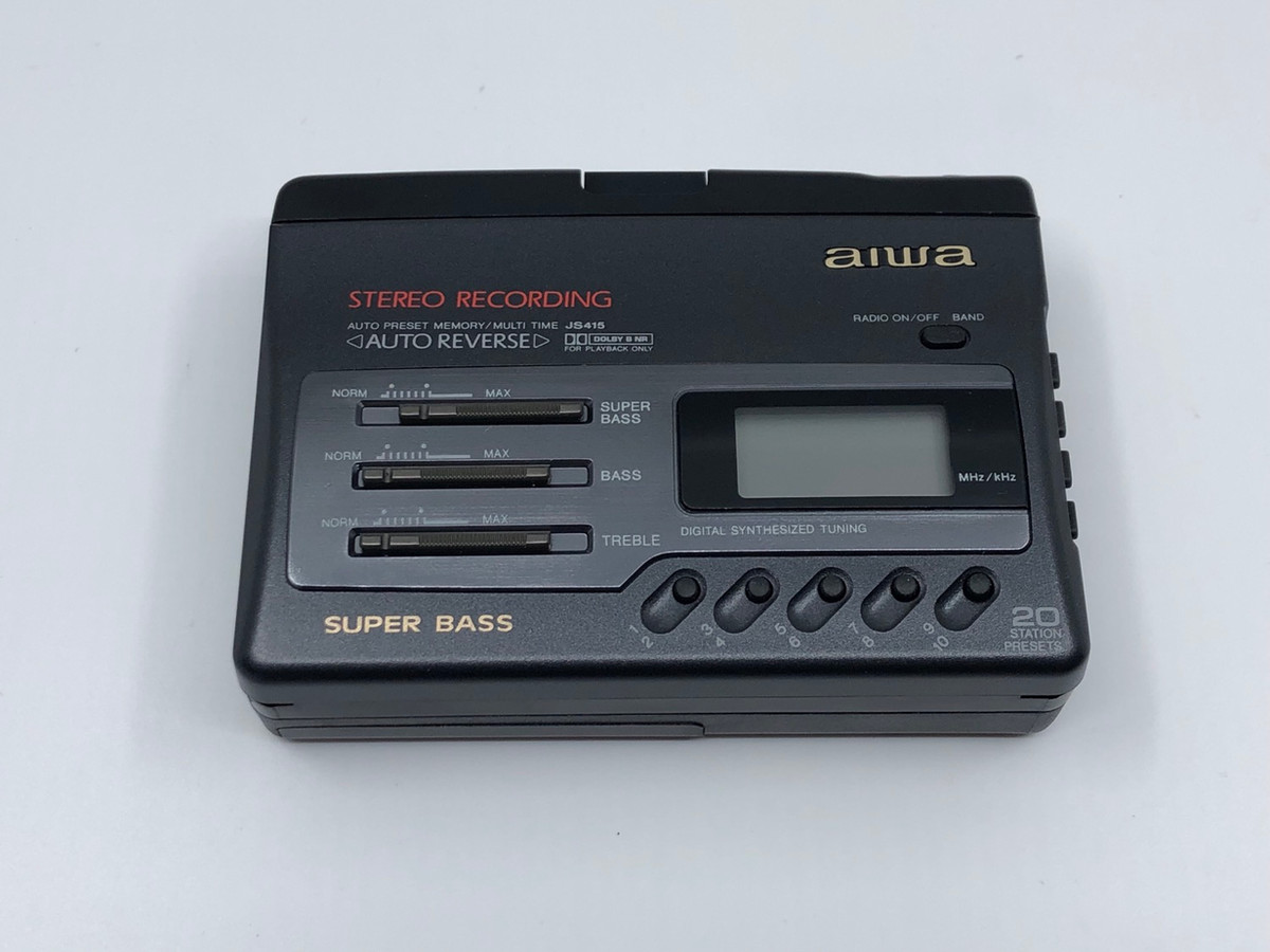 3点 AIWA SONY CASSETTE RECORDER PLAYER Aiwa HS-JS415 Portable Cassette Recorder | Just-Cassette