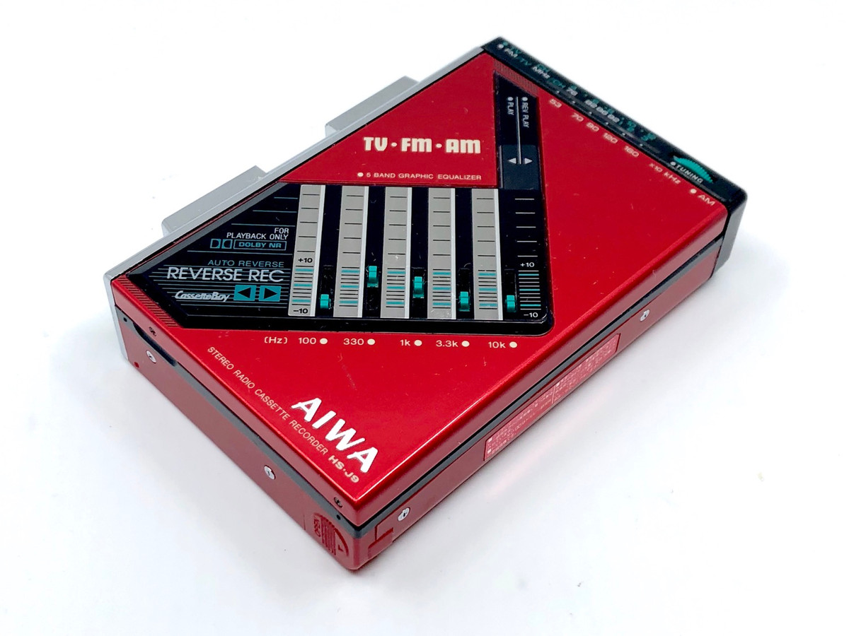 Aiwa HS-J9 Red Portable Cassette Player | Just-Cassette