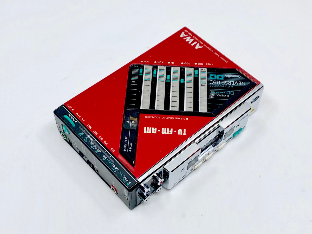 Aiwa HS-J9 Red Portable Cassette Player | Just-Cassette