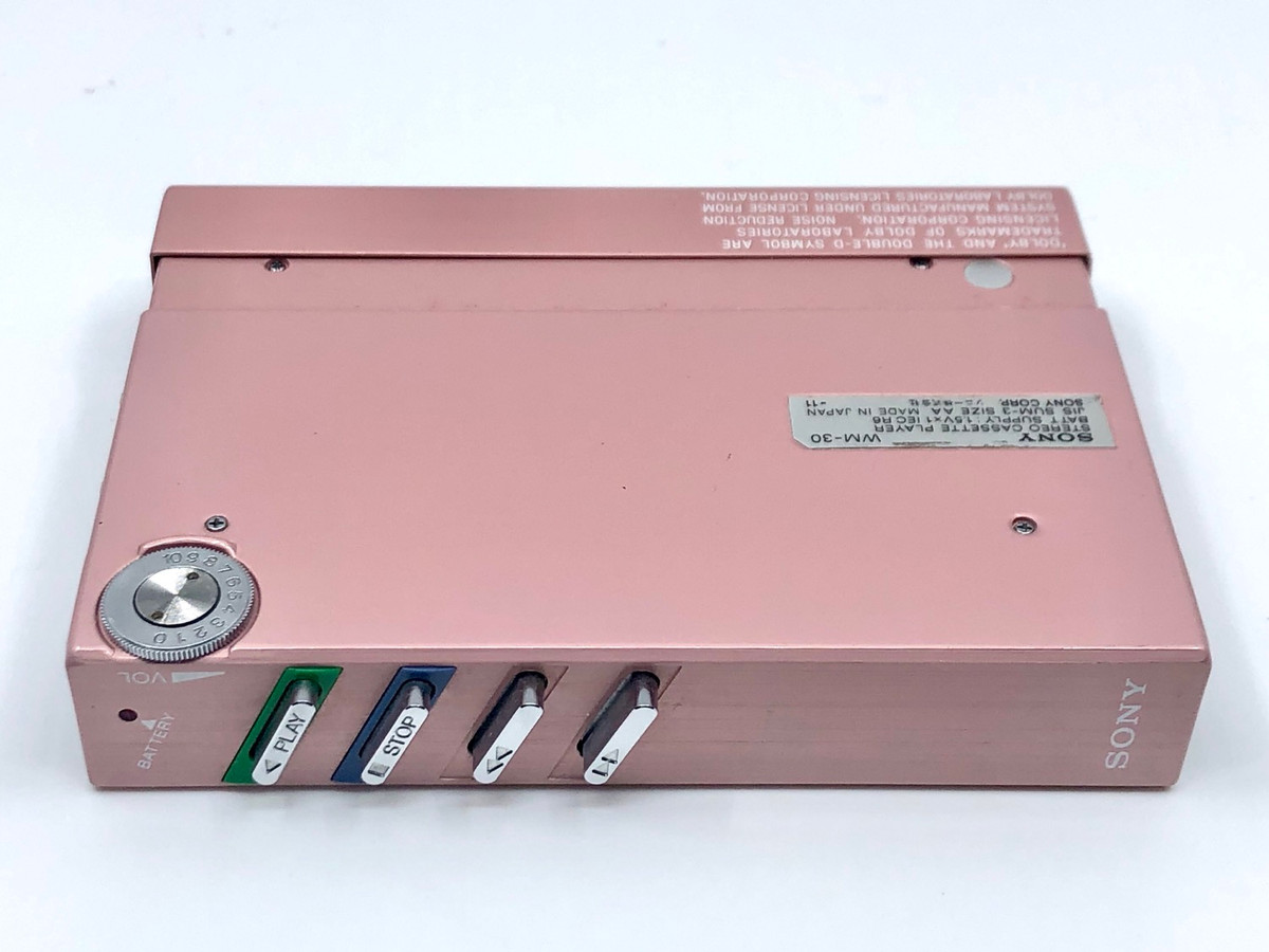 Sony Walkman WM-30 Pink Portable Cassette Player | Just-Cassette