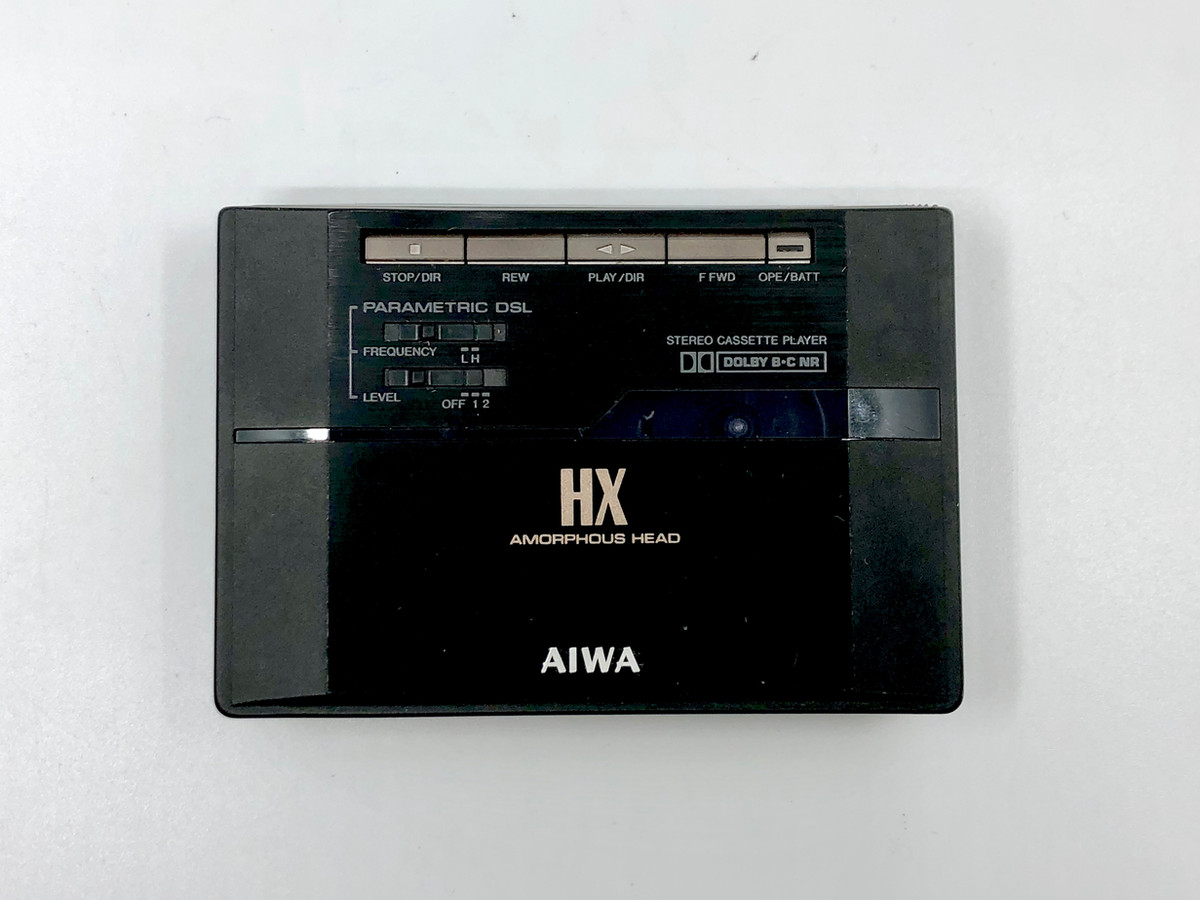AIWA HS-PX30 ジャンク Aiwa HS-PX30 Black Portable Cassette Player | Just-Cassette